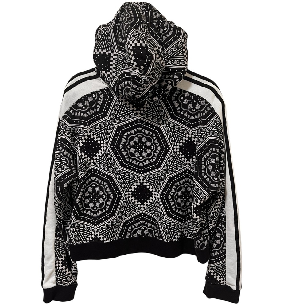 Adidas Cropped Kaleidoscope Hoodie Large Bandana Print - Picture 4 of 5